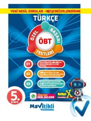 MAVİTİKLİ YAY 5.Sınıf Türkçe Aylık Gelişim Denemeleri ( ÖBT ) 28 Deneme